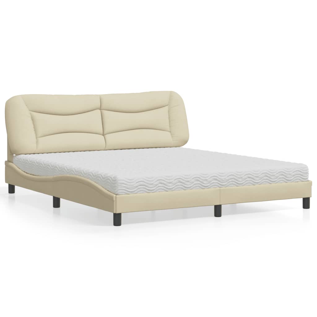 Lit Avec Matelas Hvar Tissu