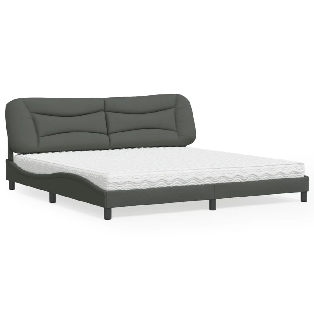 Lit Avec Matelas Hvar Tissu