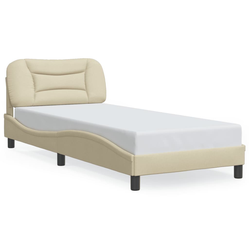 Cadre De Lit Avec Led Sans Matelas Hvar Tissu