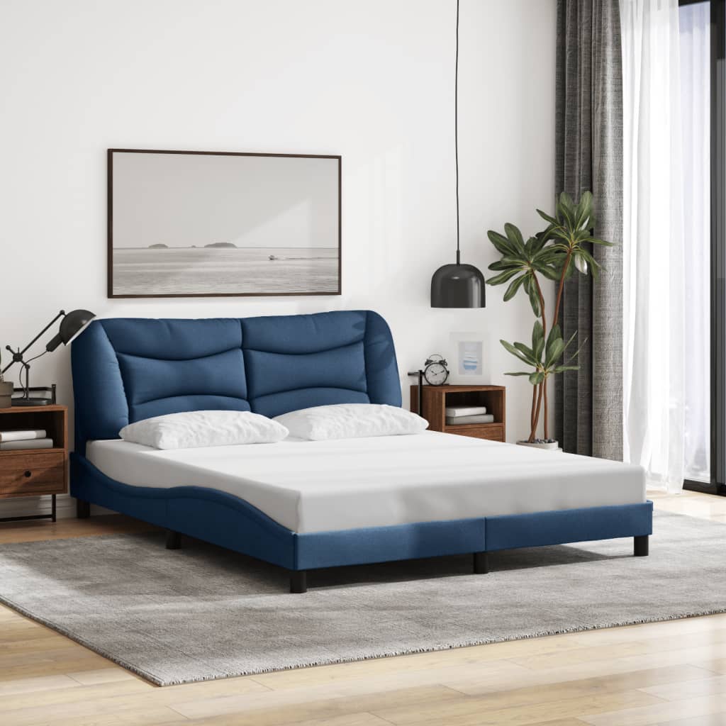 Cadre De Lit Avec Led Sans Matelas Hvar Tissu