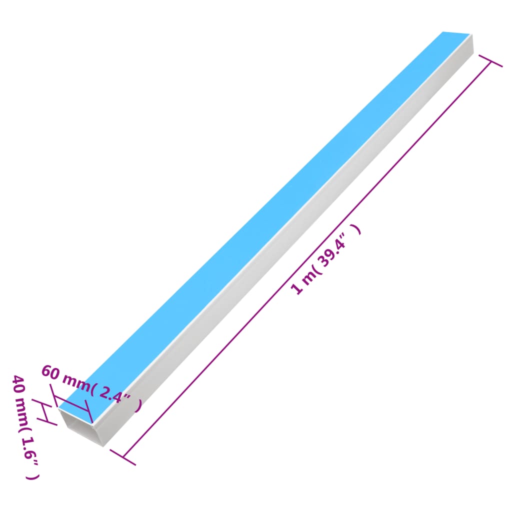 Goulotte De Câble Auto-Adhésive Pvc Autocollant
