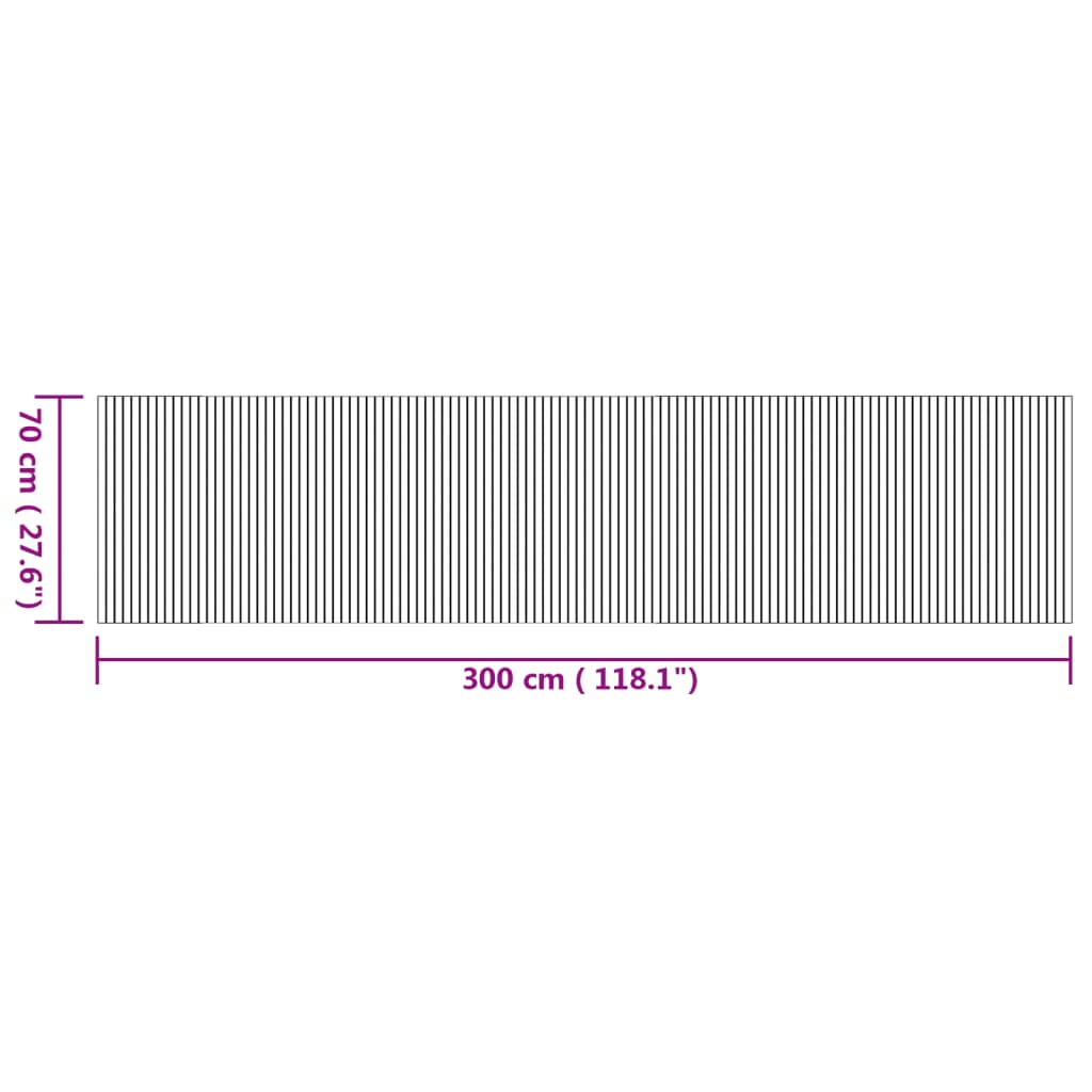 Tapis Rectangulaire Bambou Naturel