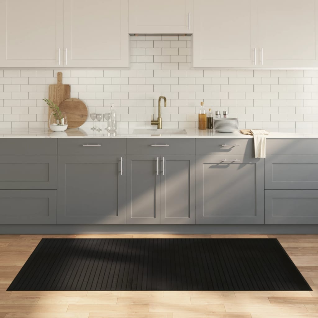 Tapis Rectangulaire Naturel Clair Bambou