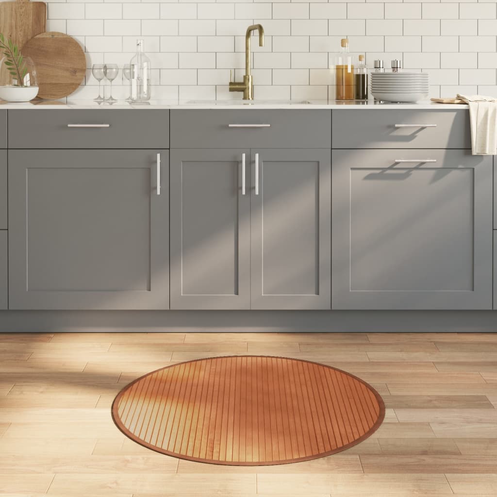 Tapis Rond Bambou