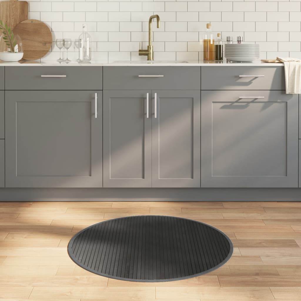 Tapis Rond Bambou