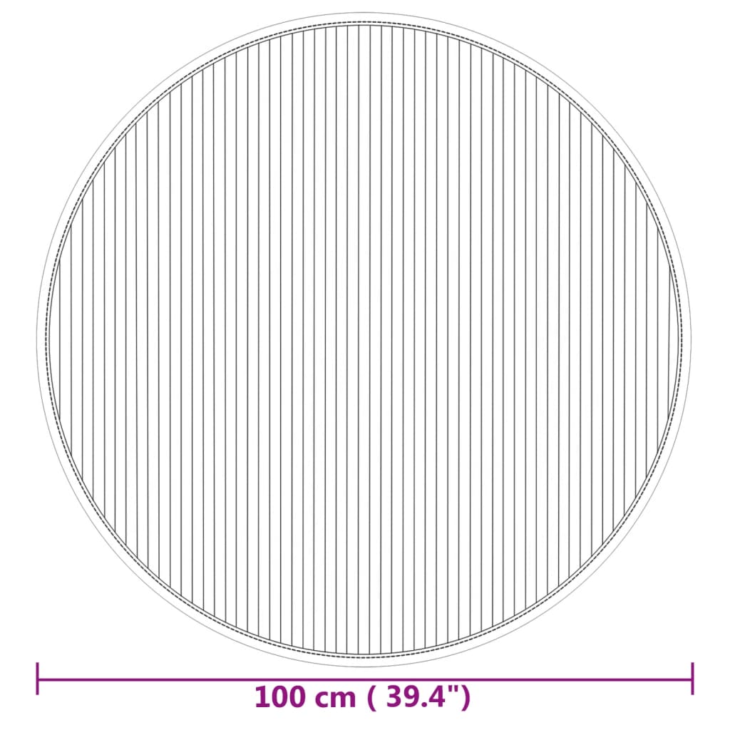 Tapis Rond Bambou