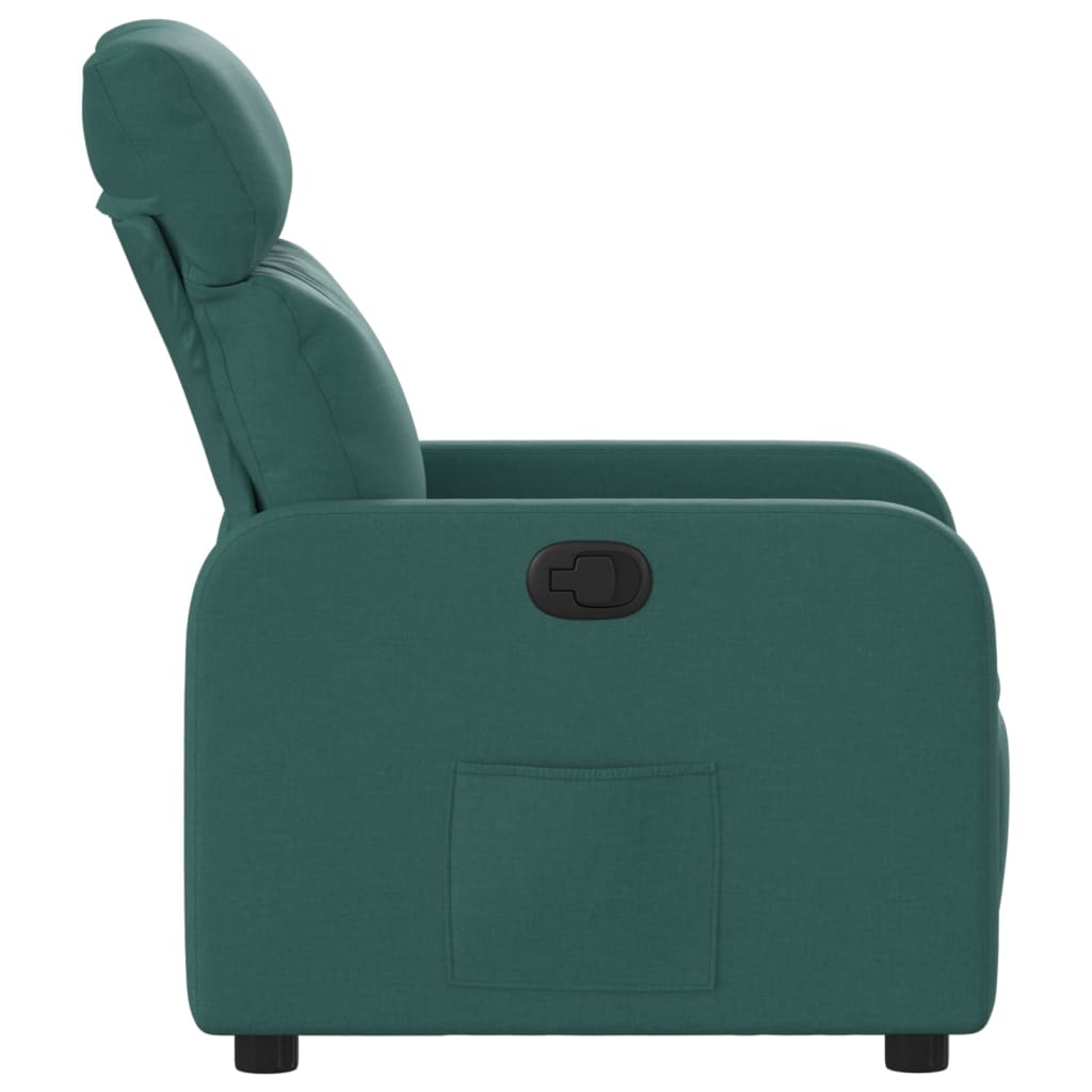 Fauteuil Inclinable Tissu Vert Foncé