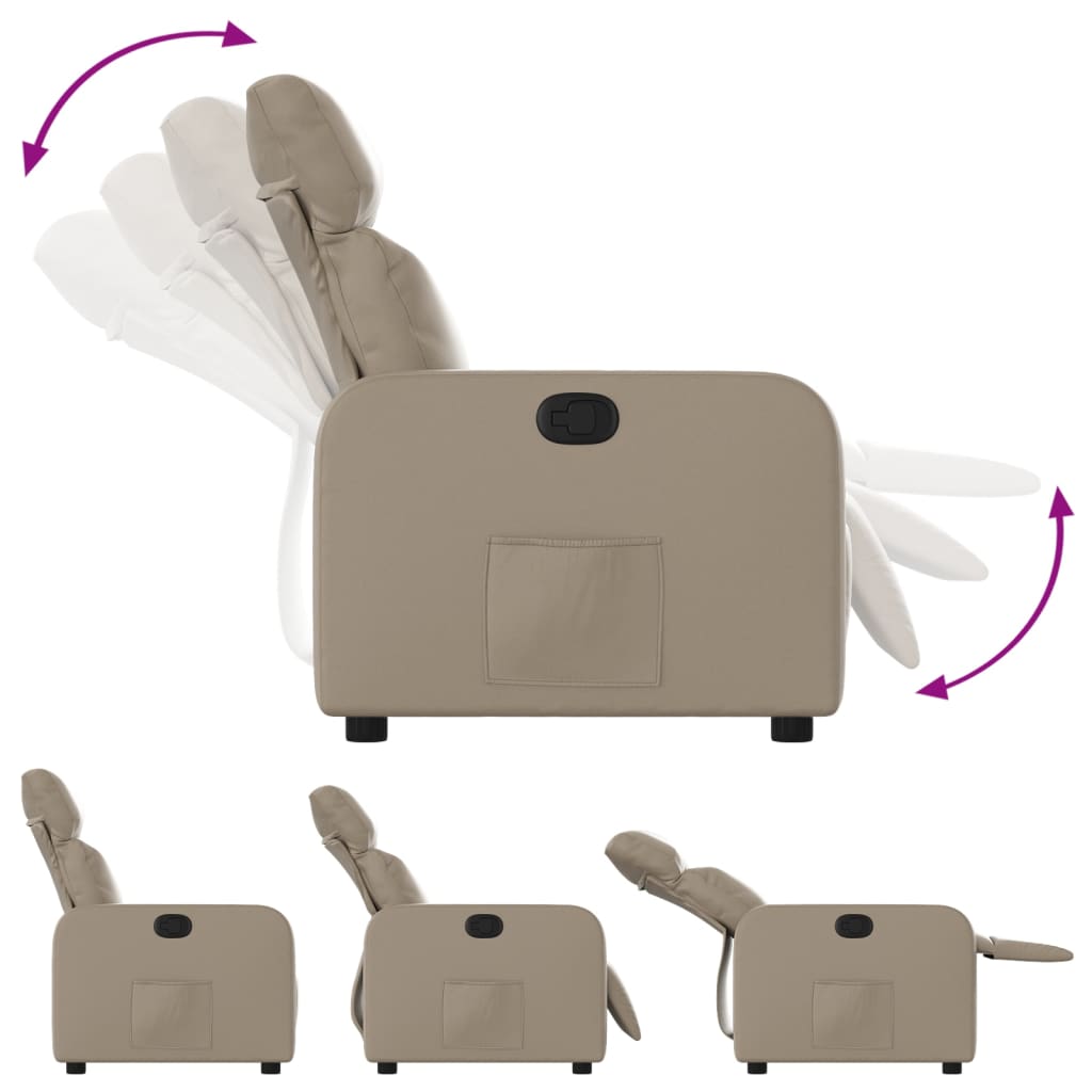 Fauteuil Inclinable Similicuir Cappuccino
