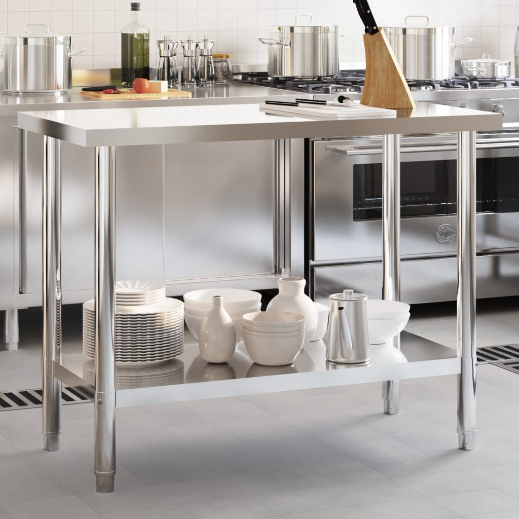 Table De Travail De Cuisine Acier Inoxydable