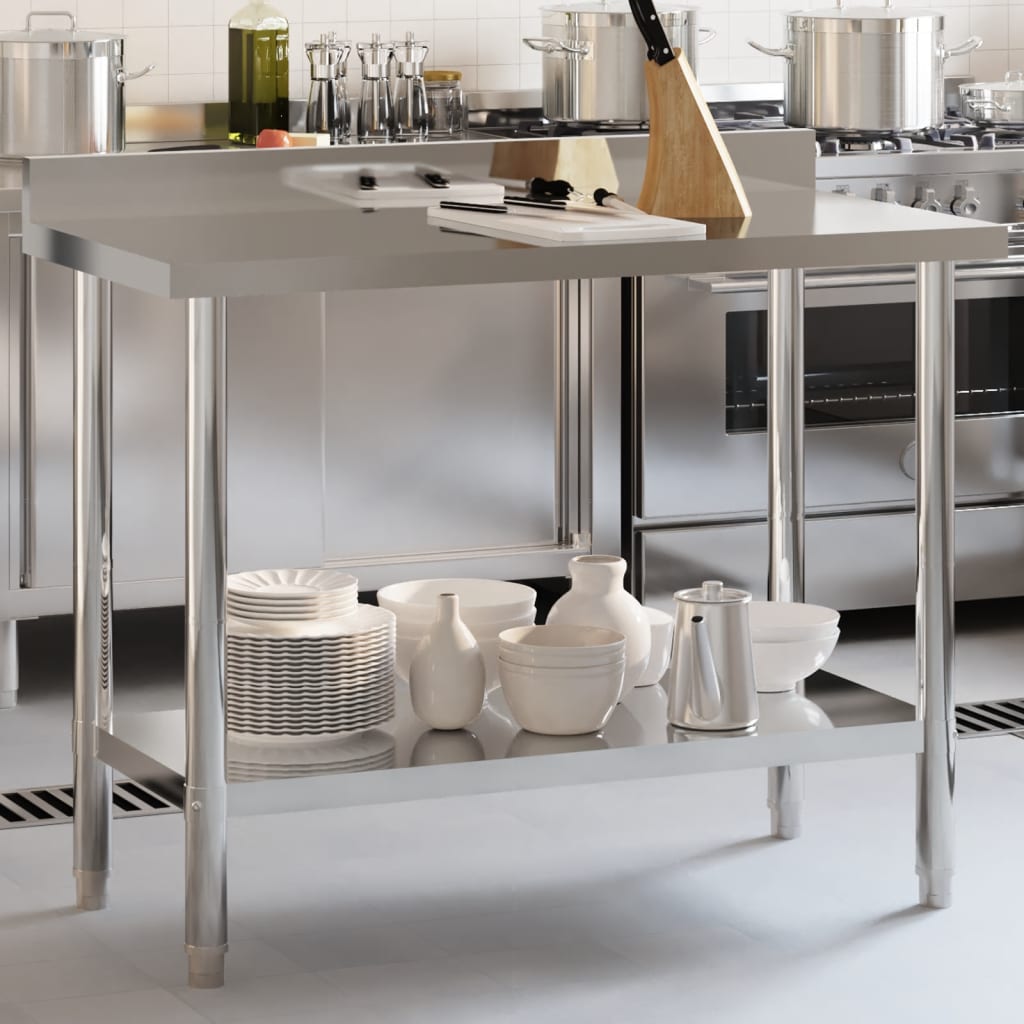 Table De Travail De Cuisine Acier Inoxydable