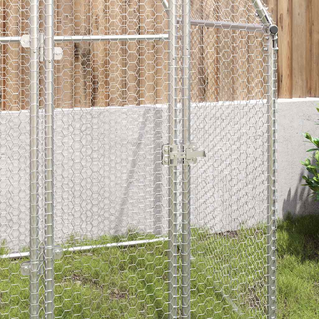 Cage Pour Poules Argenté Acier Galvanisé