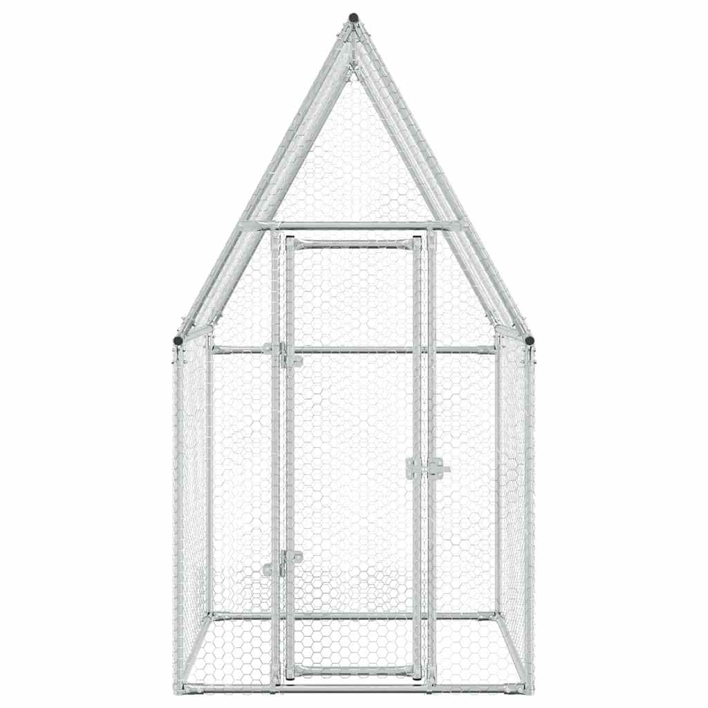 Cage Pour Poules Argenté Acier Galvanisé