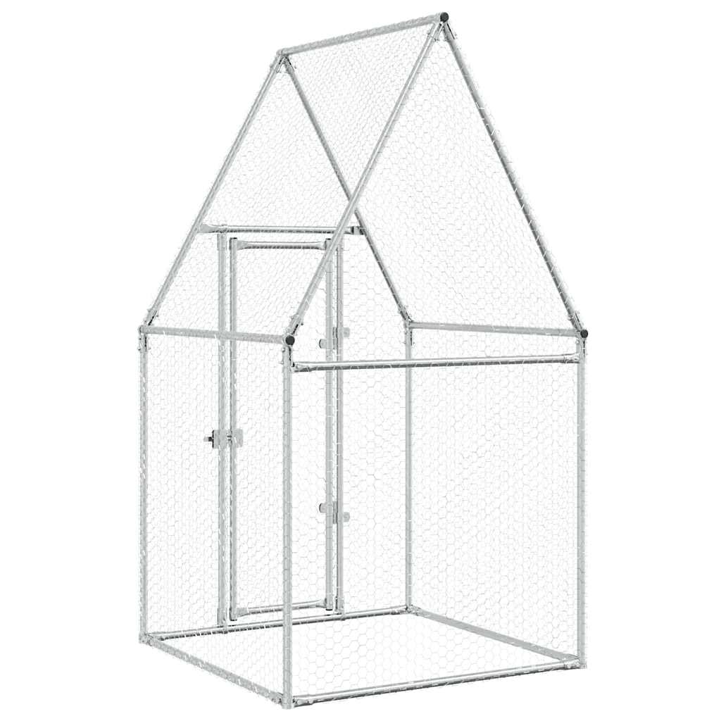 Cage Pour Poules Argenté Acier Galvanisé