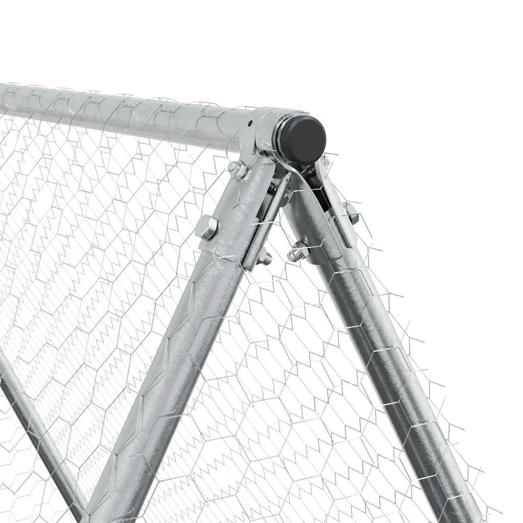 Cage Pour Poules Argenté Acier Galvanisé