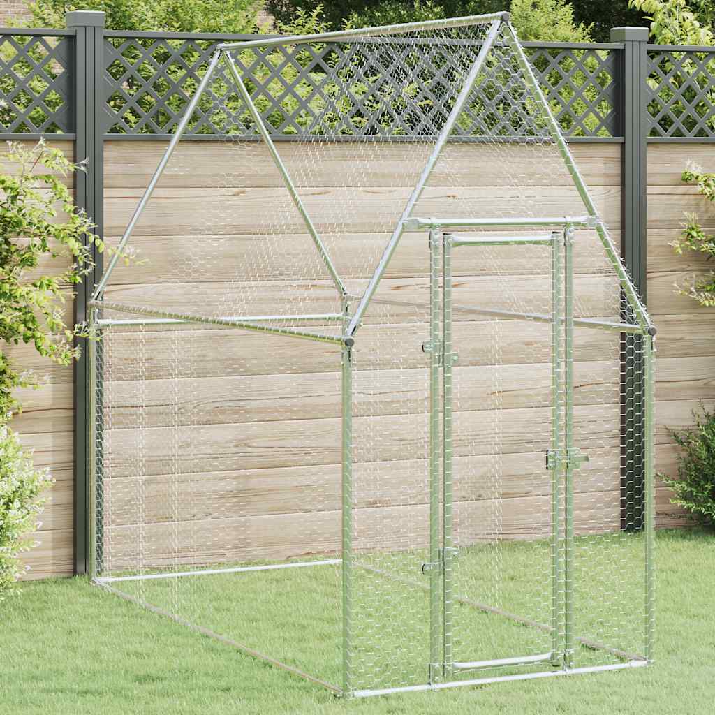 Cage Pour Poules Argenté Acier Galvanisé