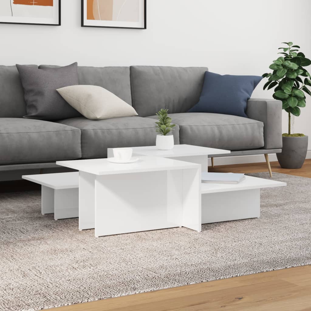 Tables Basses 2 Pcs Bois D'ingénierie