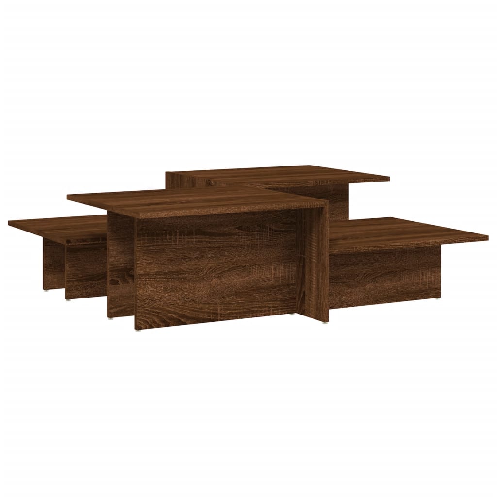 Tables Basses 2 Pcs Bois D'ingénierie