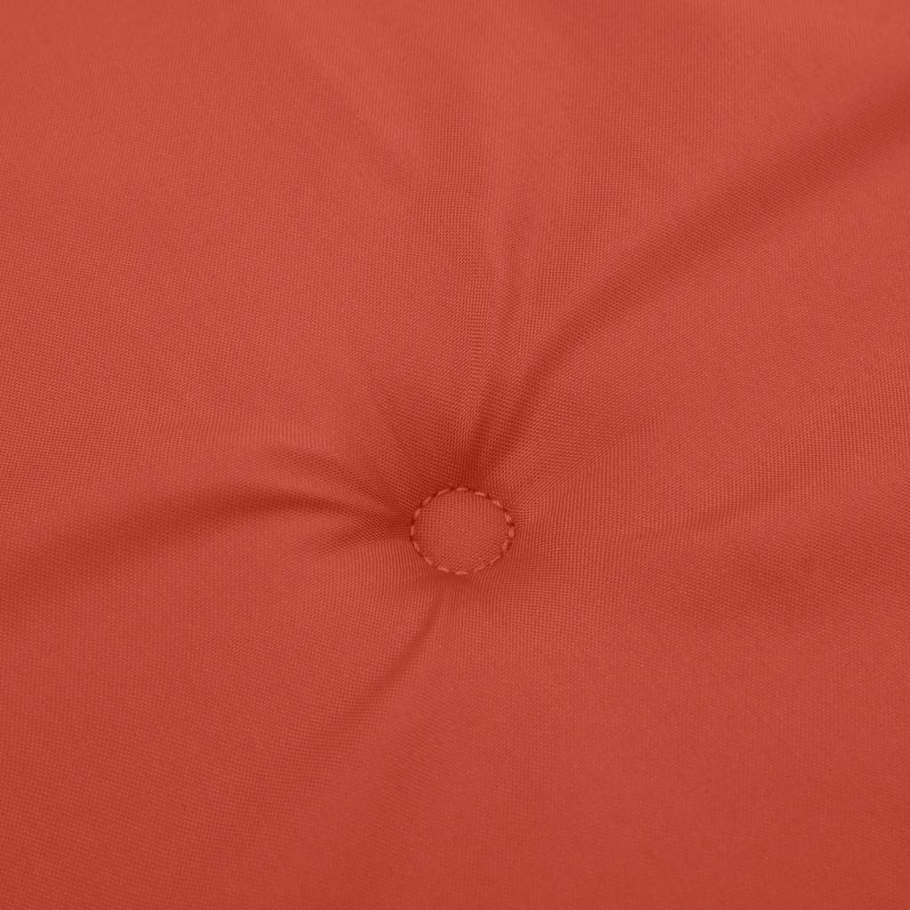 Coussins De Chaise À Dossier Bas Lot De 2 Rouge Mélangé Tissu
