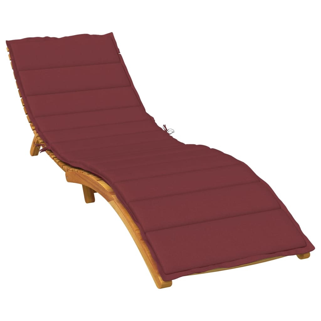 Coussin De Chaise Longue Rouge Mélangé Tissu