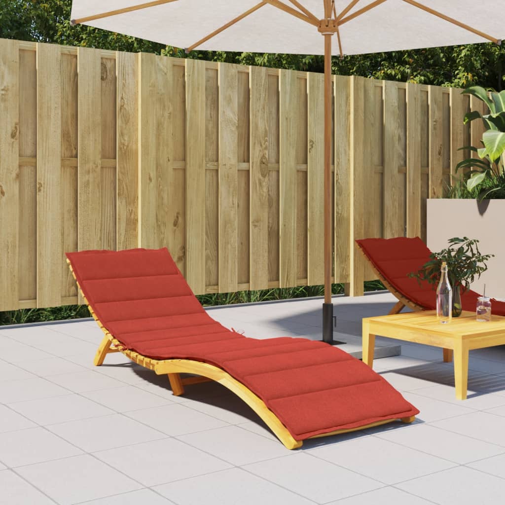 Coussin De Chaise Longue Rouge Mélangé Tissu