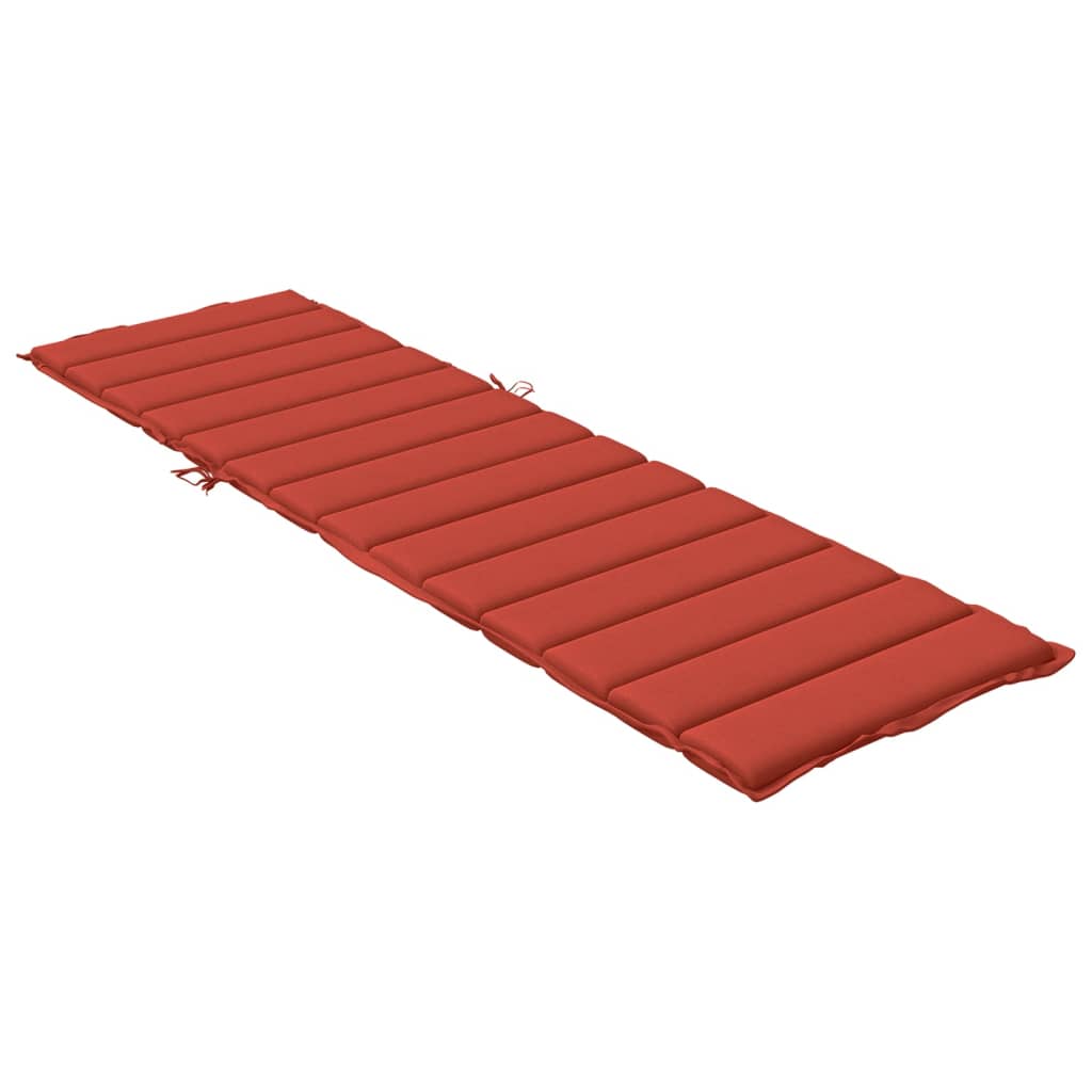 Coussin De Chaise Longue Rouge Mélangé Tissu