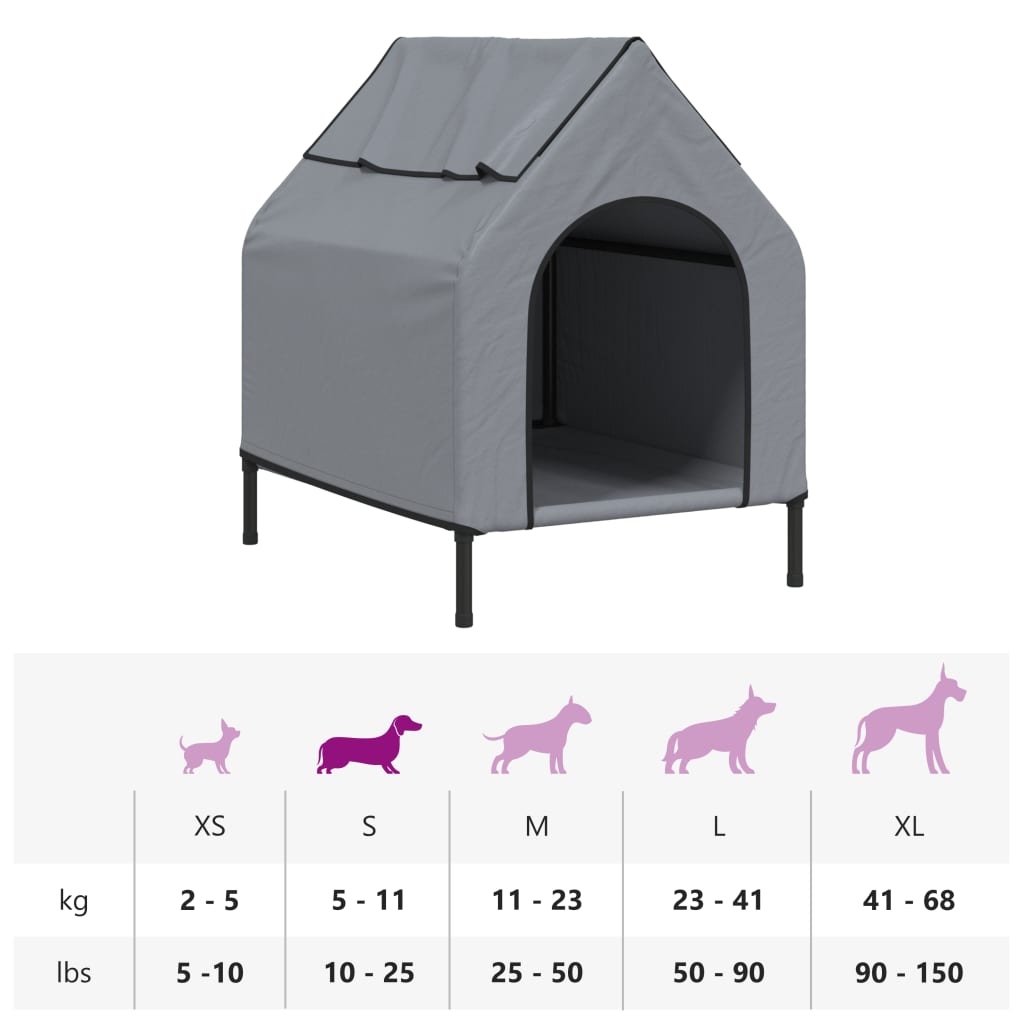 Niche Pour Chien Tissu Oxford Et Acier