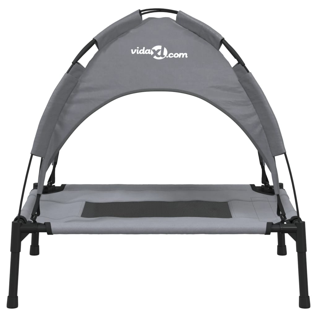 Lit Pour Chien Avec Auvent Tissu Oxford Et Acier