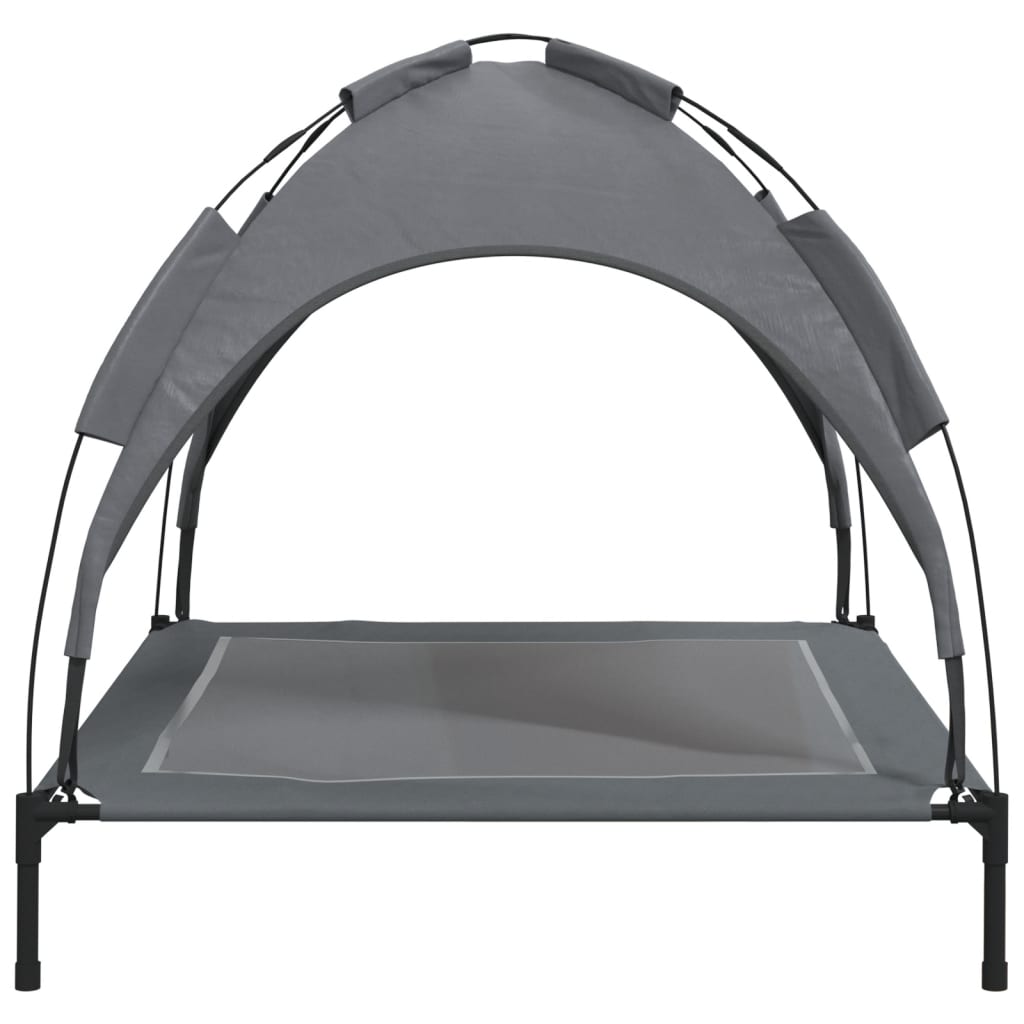 Lit Pour Chien Avec Auvent Tissu Oxford Et Acier