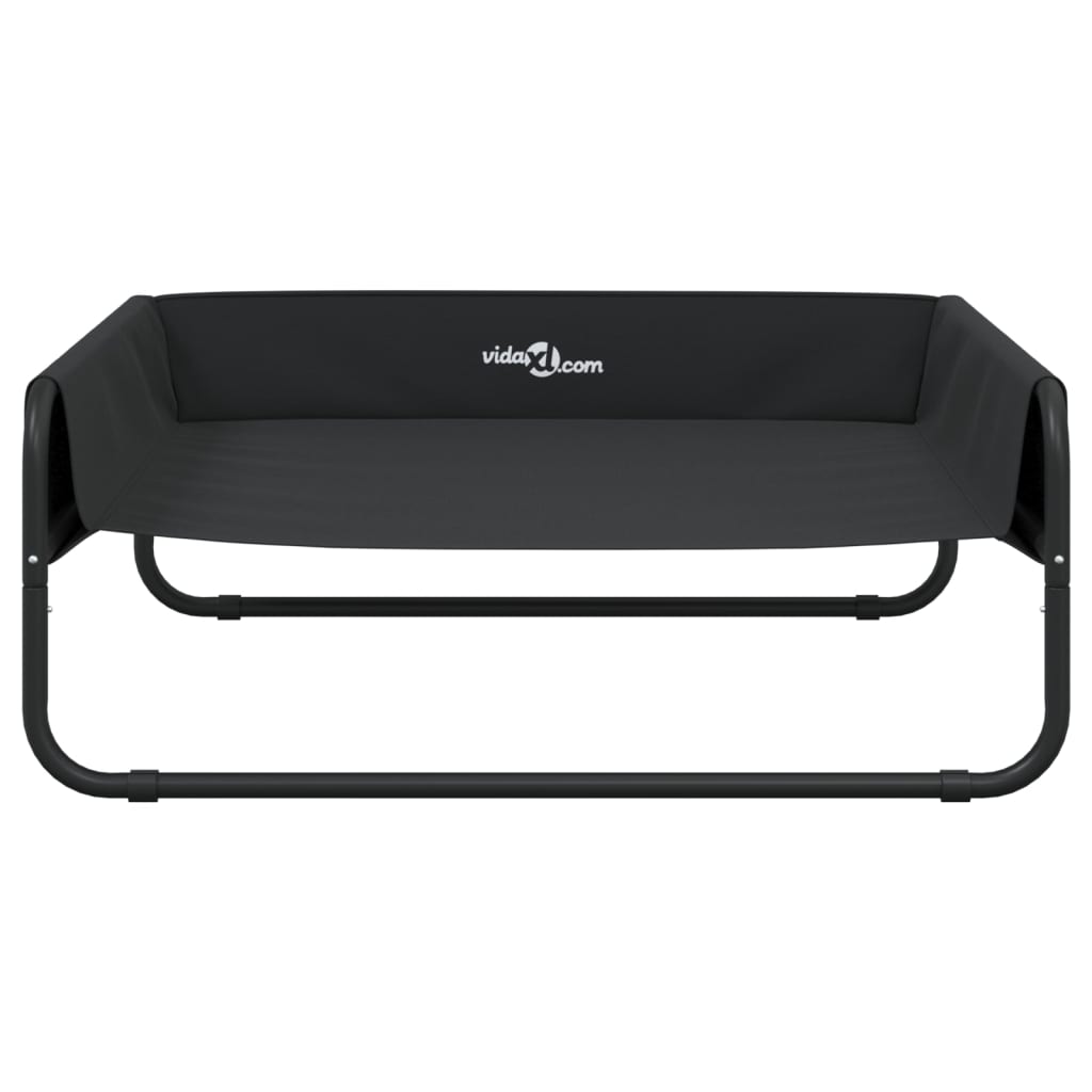 Lit Surélevé Pour Chien Anthracite Tissu Oxford Et Acier