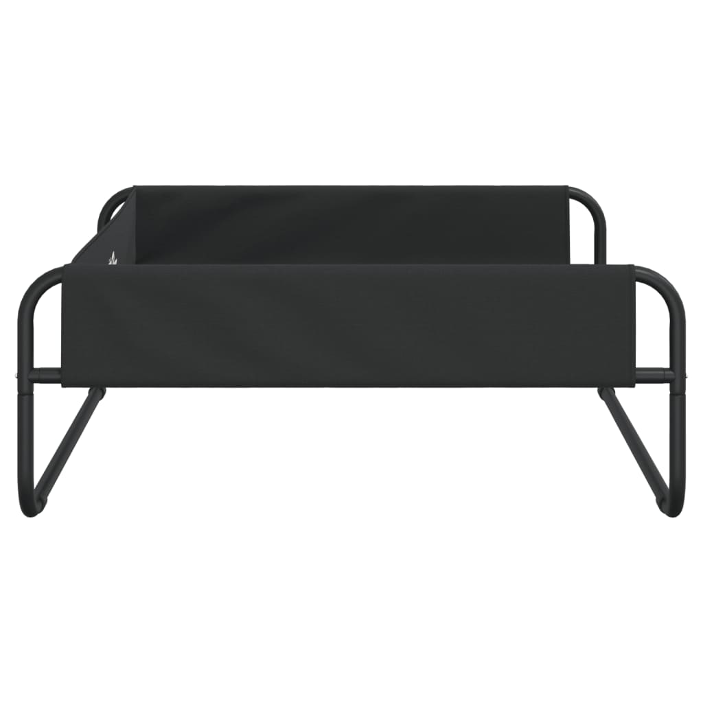 Lit Surélevé Pour Chien Anthracite Tissu Oxford Et Acier