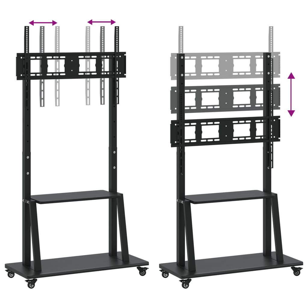 Meuble Tv Sur Roulettes Pour Écran 32-90 Pouces Max Vesa