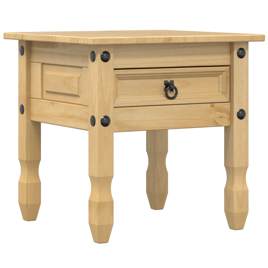 Table D'appoint Corona 50X50X50 Cm Bois De Pin Massif