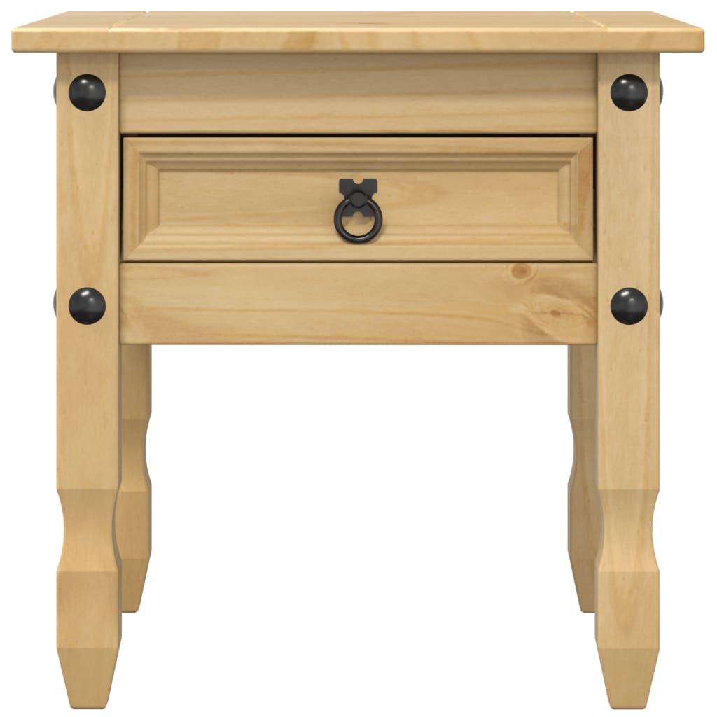 Table D'appoint Corona 50X50X50 Cm Bois De Pin Massif