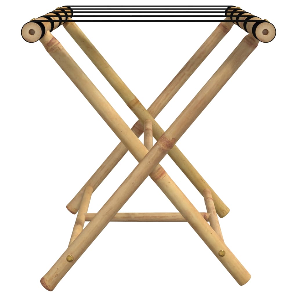 Porte-Bagages Pliant 62X42X50,5 Cm Bambou
