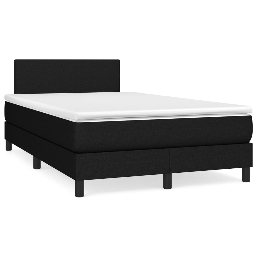 Lit À Ressorts Avec Tête De Lit Tissu