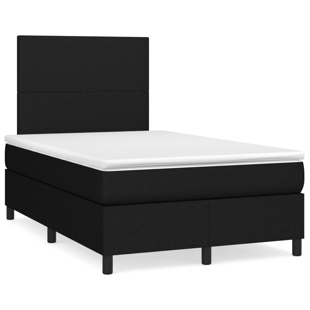 Lit À Ressorts Avec Tête De Lit Tissu