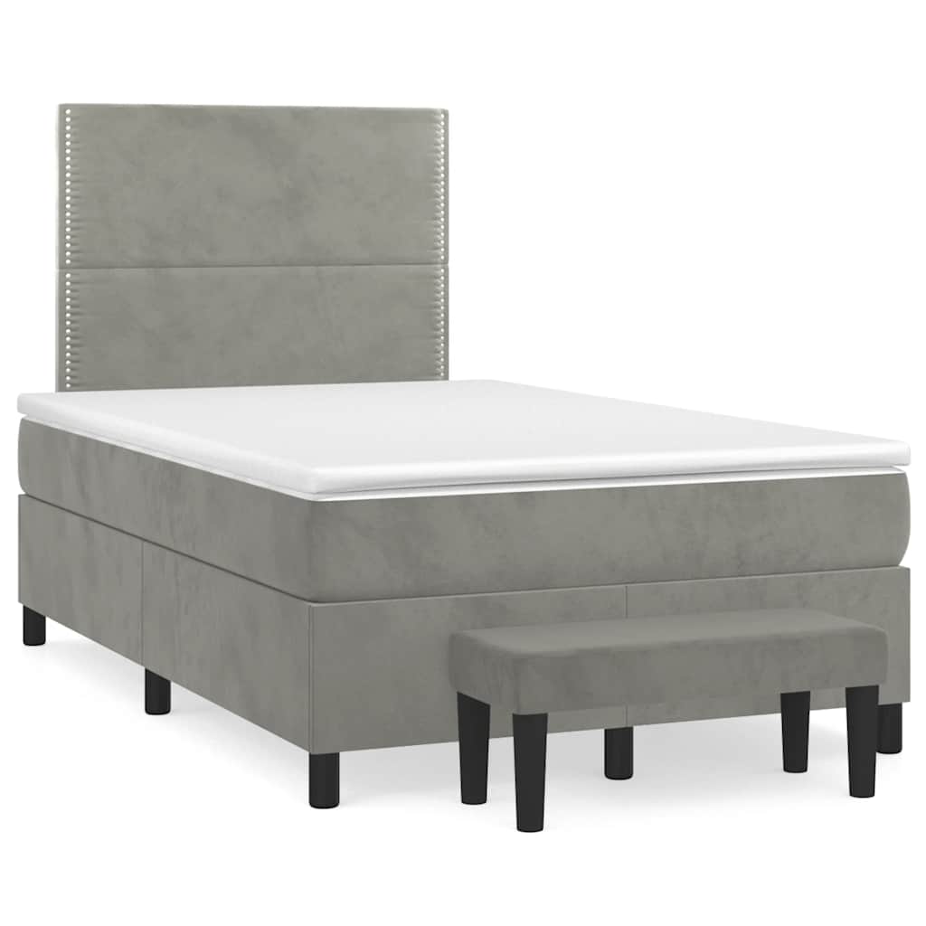 Sommier À Lattes De Lit Avec Matelas Velours