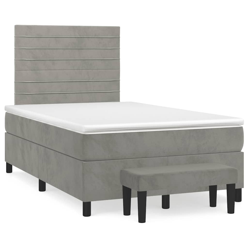 Sommier À Lattes De Lit Avec Matelas Velours