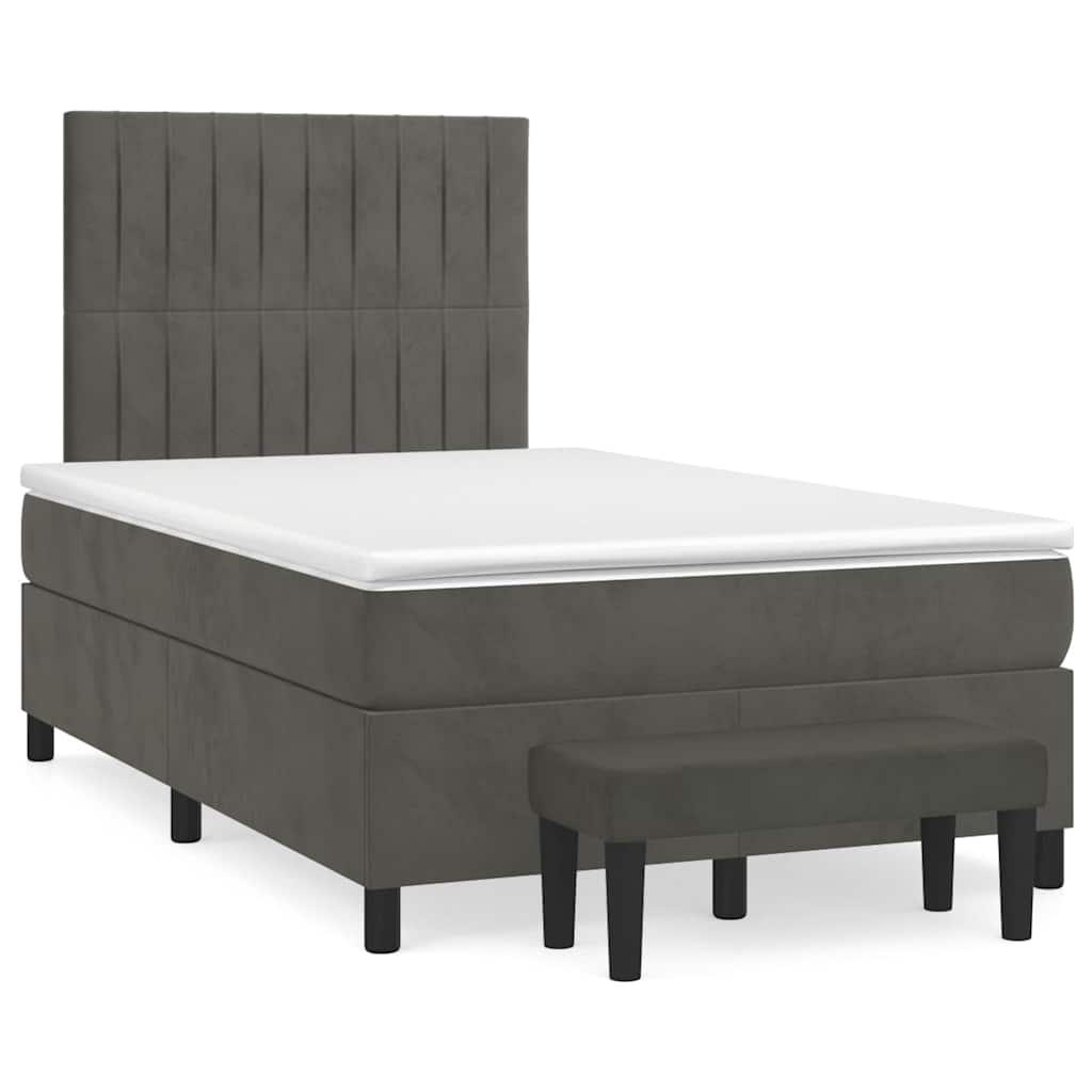 Sommier À Lattes De Lit Avec Matelas Velours