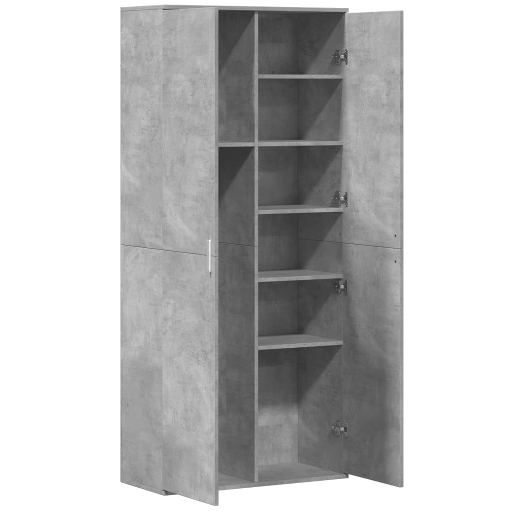 Buffet Haut 80X35X180 Cm Bois D'ingénierie