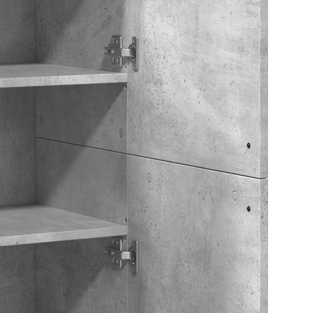 Buffet Haut 80X35X180 Cm Bois D'ingénierie
