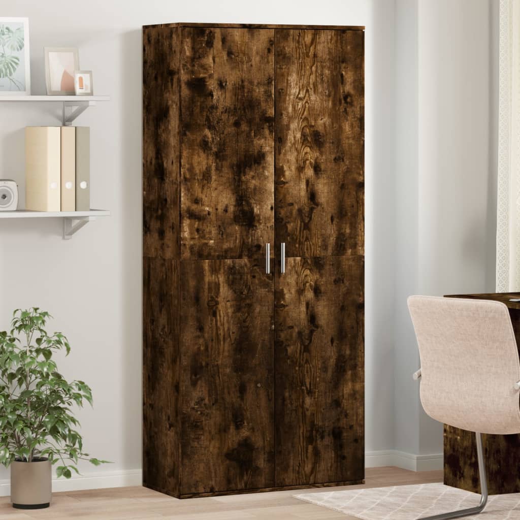 Buffet Haut 80X35X180 Cm Bois D'ingénierie