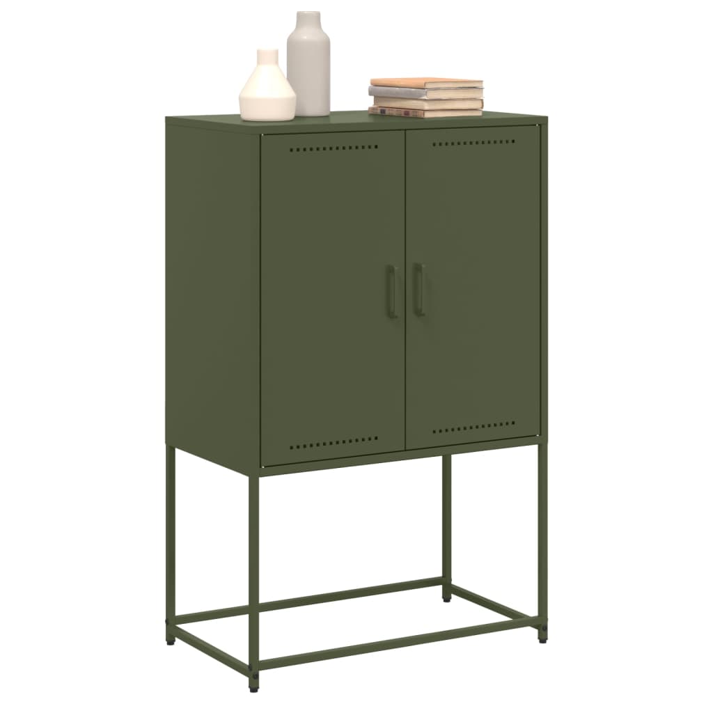Buffet Haut Olive 68,5X38,5X107 Cm Acier