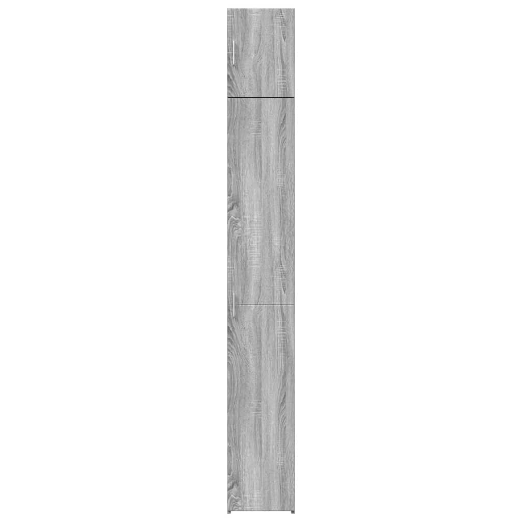 Armoire De Rangement Mince 30X42,5X225 Cm Sonoma Gris