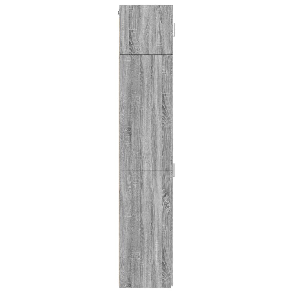 Armoire De Rangement Mince 30X42,5X225 Cm Sonoma Gris