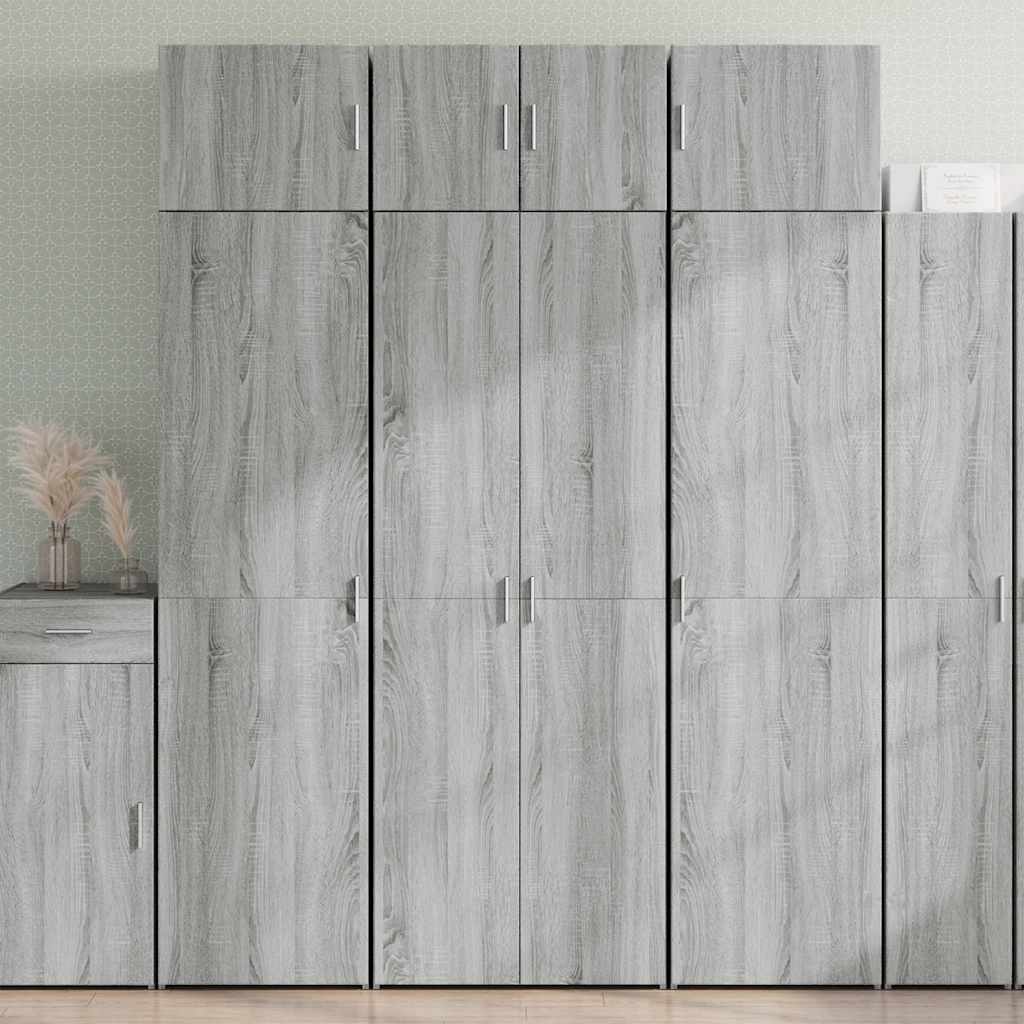 Armoire De Rangement Mince 30X42,5X225 Cm Sonoma Gris
