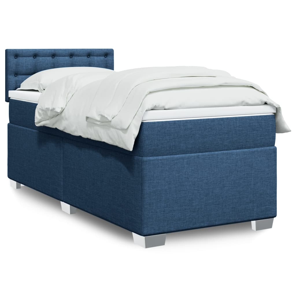Lit Boxspring Avec Matelas Tissu