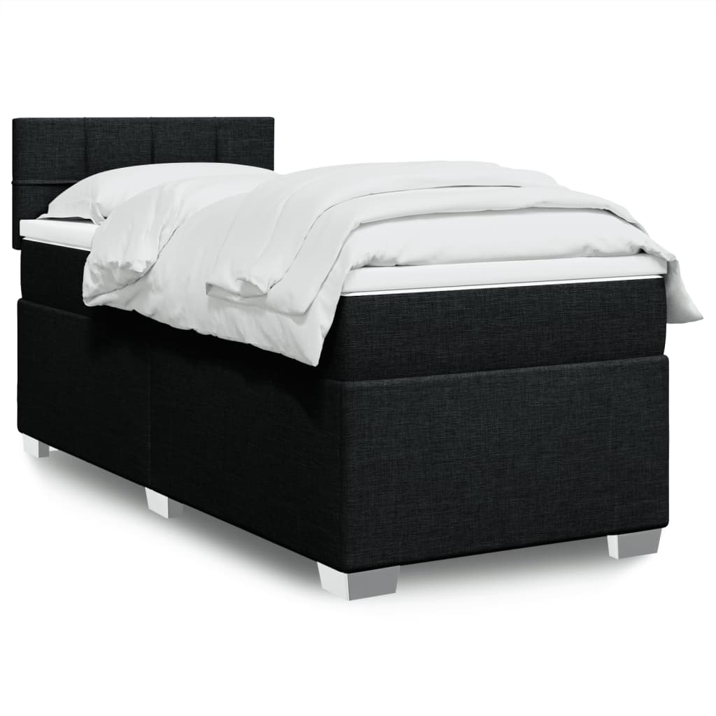 Lit Boxspring Avec Matelas Tissu