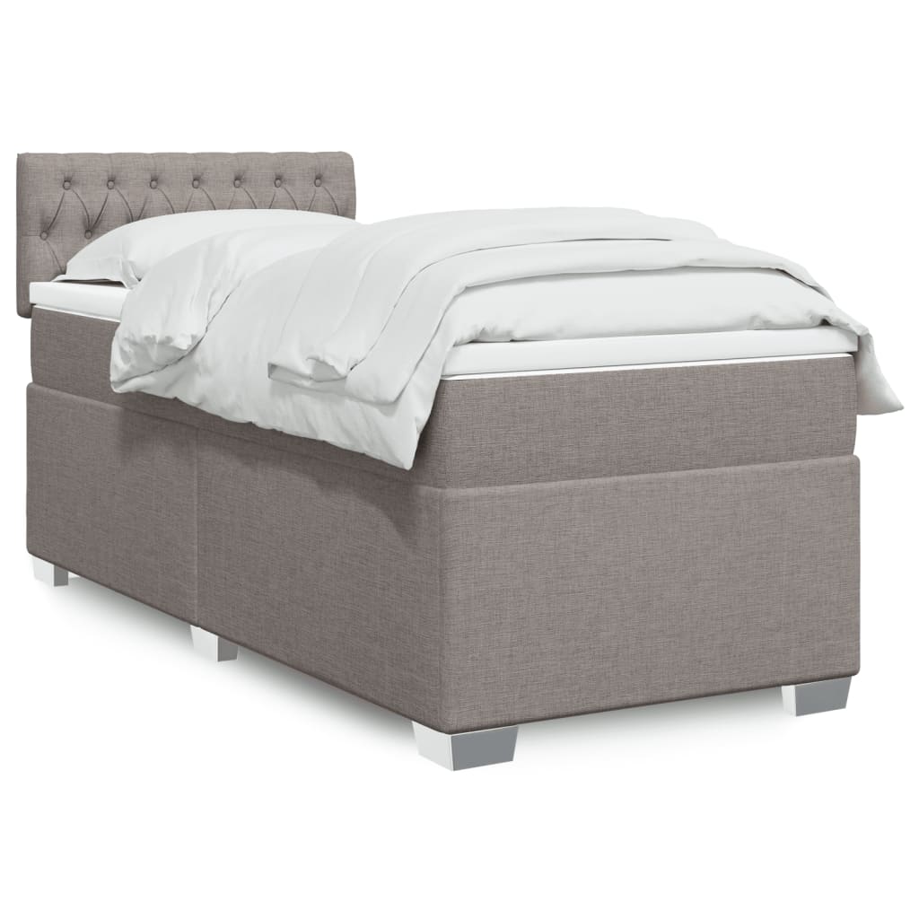 Lit Boxspring Avec Matelas Tissu