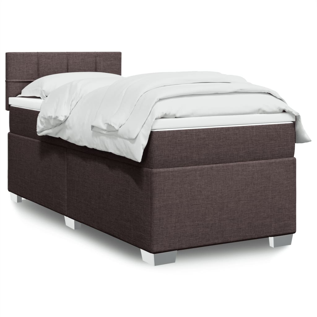 Lit Boxspring Avec Matelas Tissu